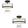 6_Hinkley Harper 14 1/2" Oil Rubbed Bronze and Opal Glass Ceiling Light more views