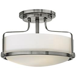 Hinkley Harper 14 1/2" Wide Brushed Nickel Ceiling Light
