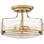 2_Hinkley Harper 14 1/2" Wide Heritage Brass 3-Light Ceiling Light