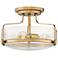 Hinkley Harper 14 1/2" Wide Heritage Brass 3-Light Ceiling Light