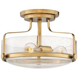 Hinkley Harper 14 1/2" Wide Heritage Brass 3-Light Ceiling Light