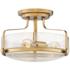 Hinkley Harper 14 1/2" Wide Heritage Brass 3-Light Ceiling Light