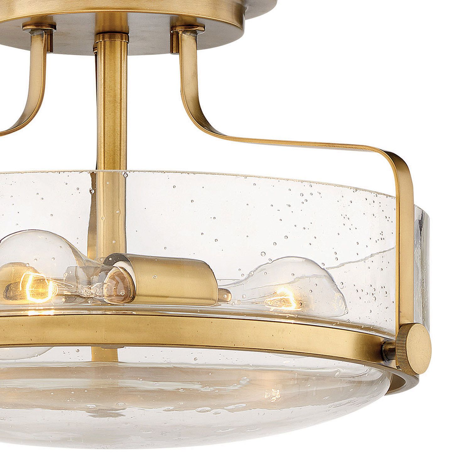 Image 4 Hinkley Harper 14 1/2" Wide Heritage Brass 3-Light Ceiling Light more views
