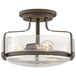 Hinkley Harper 14 1/2" Wide Oil-Rubbed Bronze 3-Light Ceiling Light