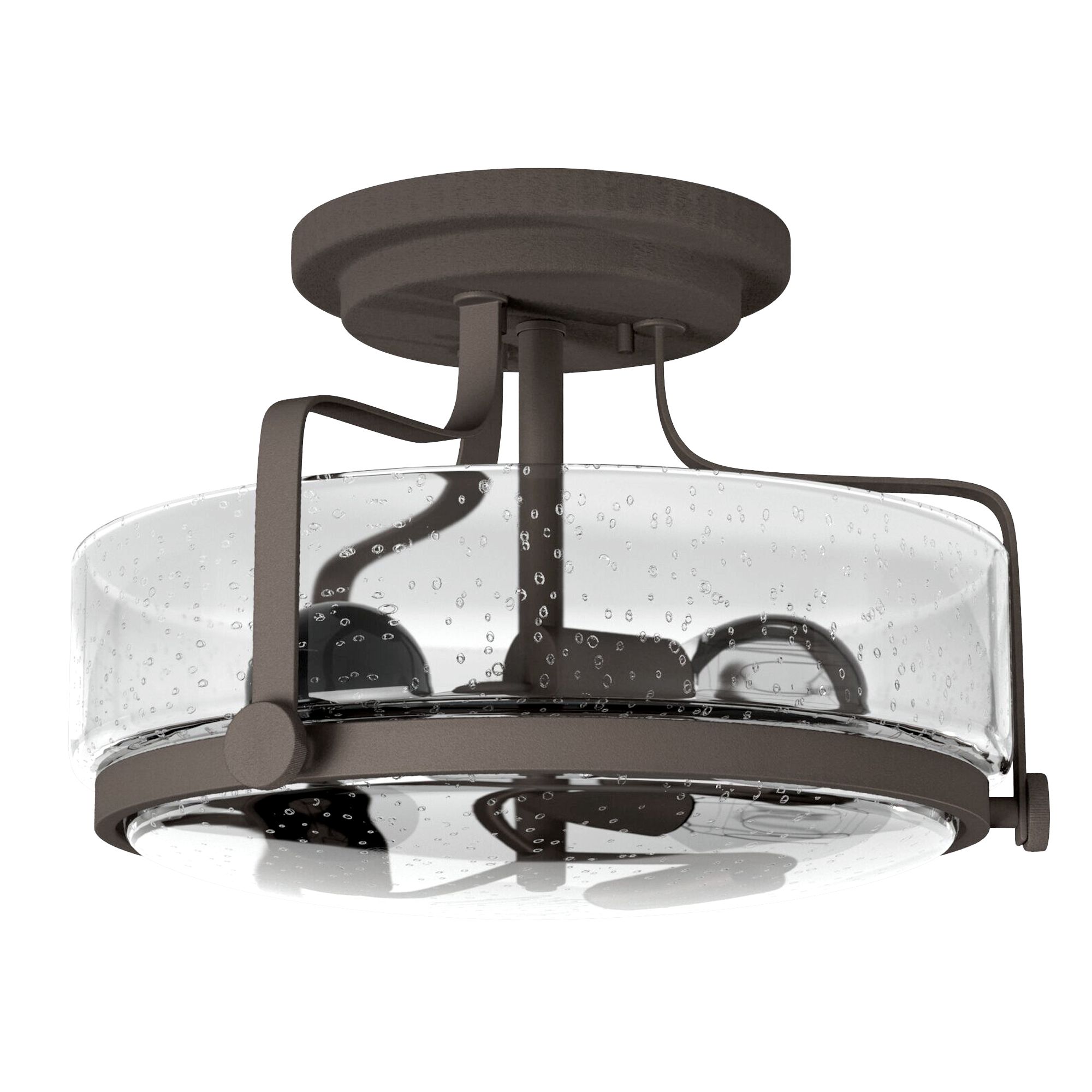 Hinkley Harper 14 1/2" Wide Oil-Rubbed Bronze 3-Light Ceiling Light