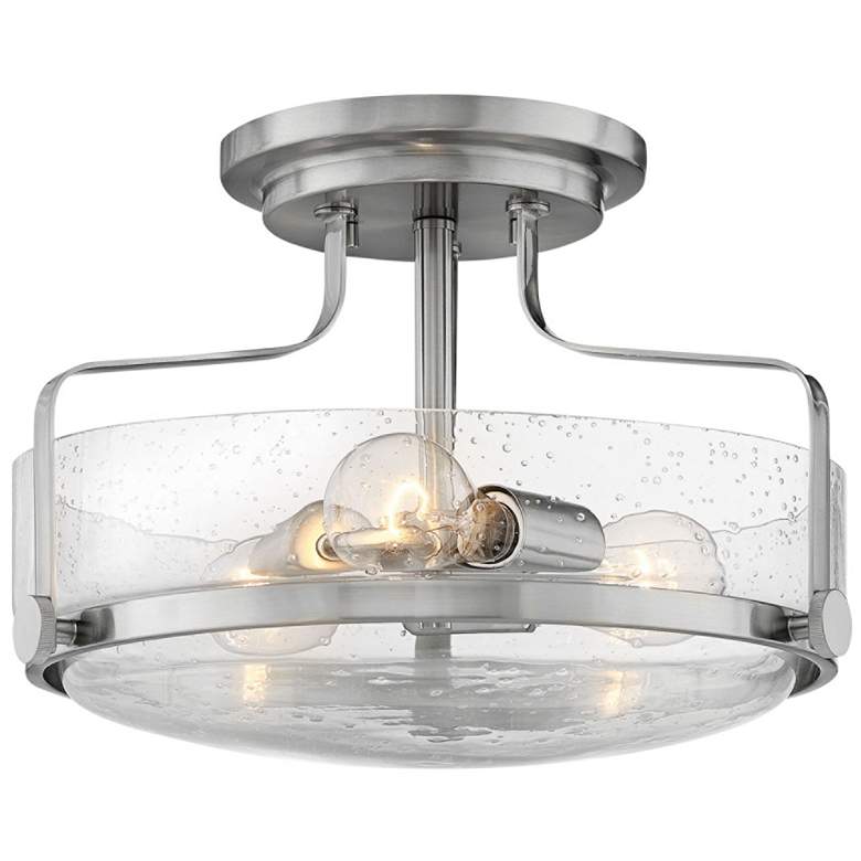 Image 2 Hinkley Harper 14 1/2 inchW Brushed Nickel 3-Light Ceiling Light