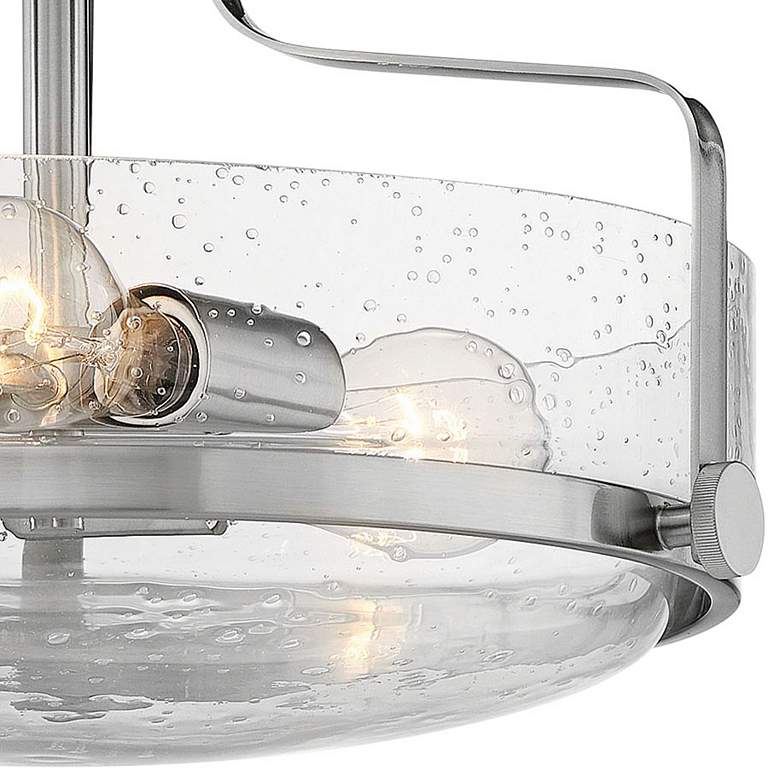 Image 3 Hinkley Harper 14 1/2"W Brushed Nickel 3-Light Ceiling Light more views
