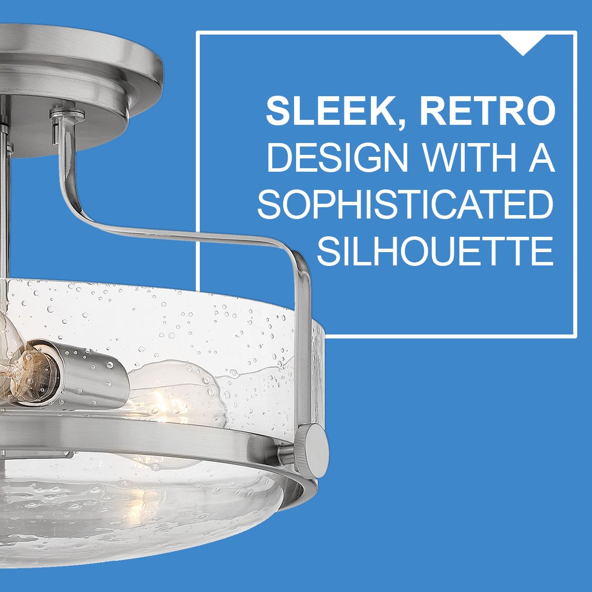 Hinkley Harper 14 1/2"W Brushed Nickel 3-Light Ceiling Light