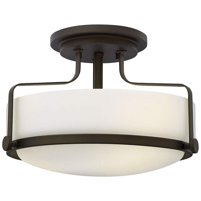 Image 1 Hinkley Harper 14 1/2"W Oil Rubbed Bronze Ceiling Light