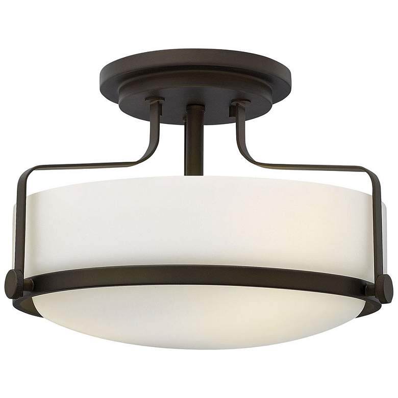 Image 1 Hinkley Harper 14 1/2 inchW Oil Rubbed Bronze Ceiling Light