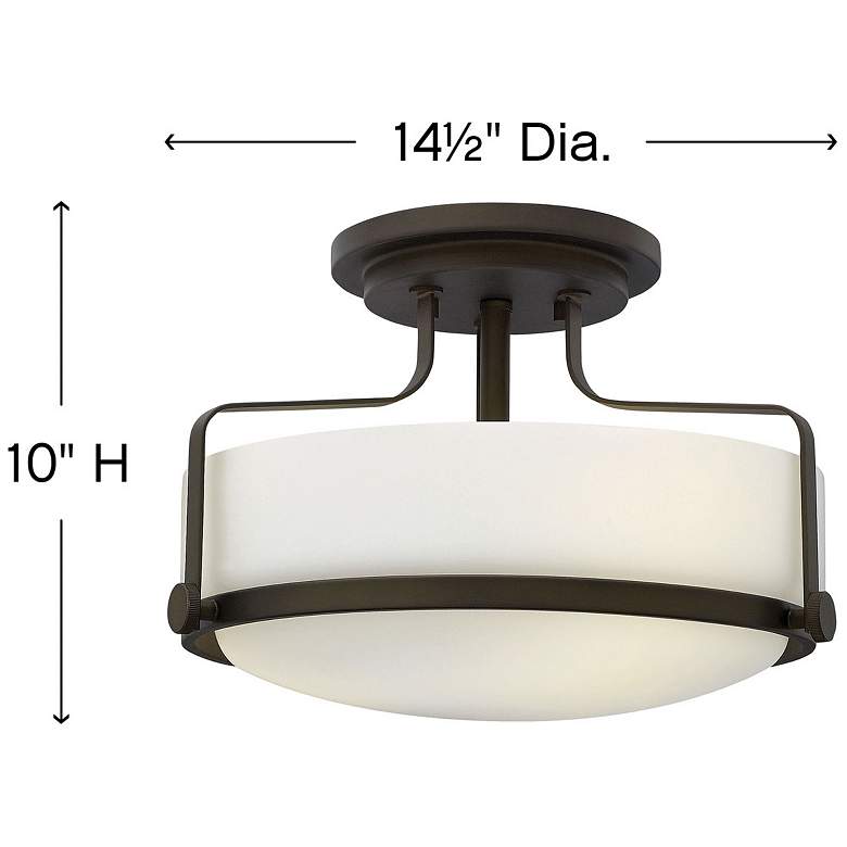 Image 4 Hinkley Harper 14 1/2"W Oil Rubbed Bronze Ceiling Light more views