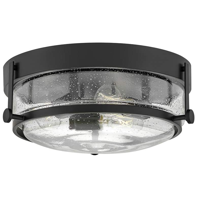 Image 1 Hinkley Harper 15 3/4" Wide Black 3-Light Ceiling Light