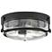 Hinkley Harper 15 3/4" Wide Black 3-Light Ceiling Light