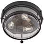 3_Hinkley Harper 15 3/4" Wide Black 3-Light Ceiling Light more views