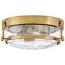 2_Hinkley Harper 15 3/4" Wide Heritage Brass 3-Light Ceiling Light more views