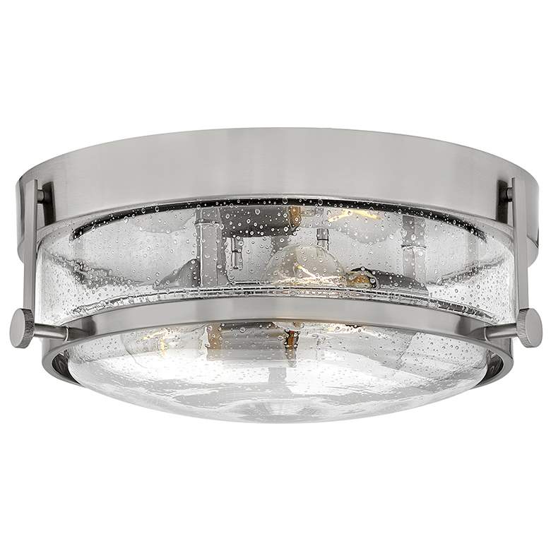 Image 1 Hinkley Harper 15 3/4"W Brushed Nickel 3-Light Ceiling Light