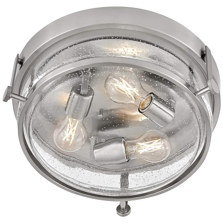 Image 3 Hinkley Harper 15 3/4"W Brushed Nickel 3-Light Ceiling Light more views