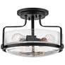 1_Hinkley Harper 18" Wide Black 3-Light Ceiling Light