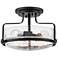 Hinkley Harper 18" Wide Black 3-Light Ceiling Light