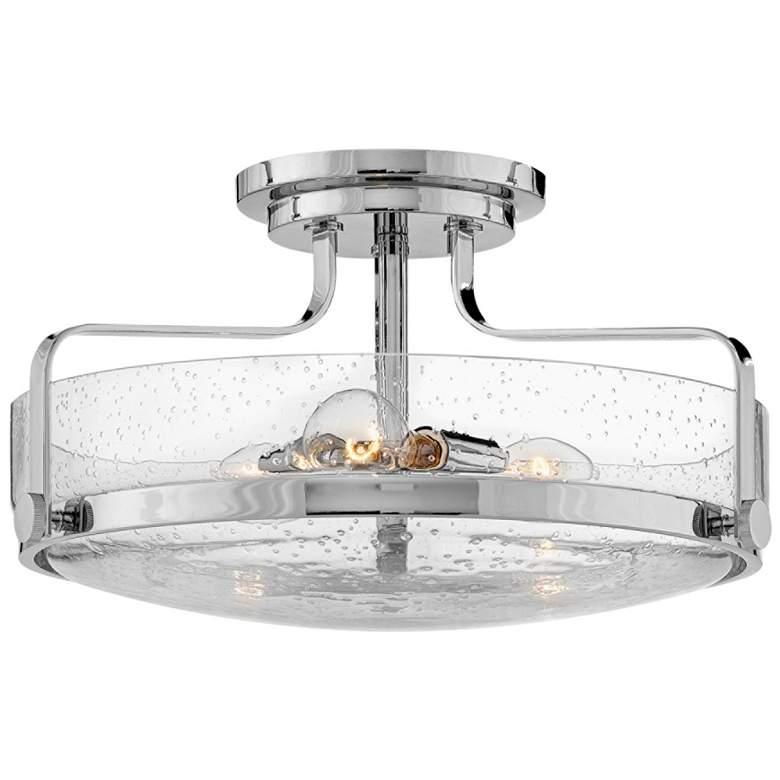 Image 2 Hinkley Harper 18 inch Wide Chrome 3-Light Ceiling Light