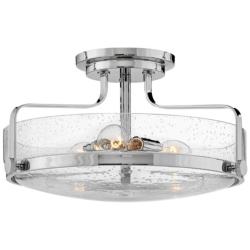 Hinkley Harper 18" Wide Chrome 3-Light Ceiling Light