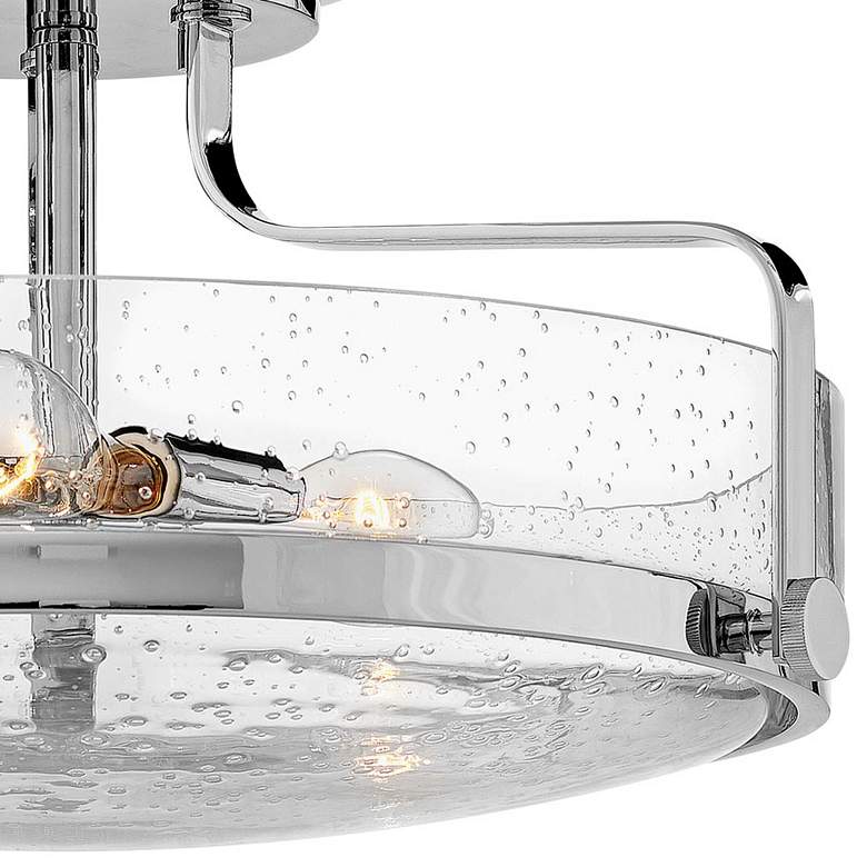Image 3 Hinkley Harper 18" Wide Chrome 3-Light Ceiling Light more views