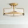 Hinkley Harper 18" Wide Heritage Brass 3-Light Ceiling Light
