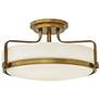 1_Hinkley Harper 18" Wide Heritage Brass Ceiling Light