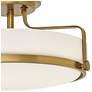 4_Hinkley Harper 18" Wide Heritage Brass Ceiling Light more views