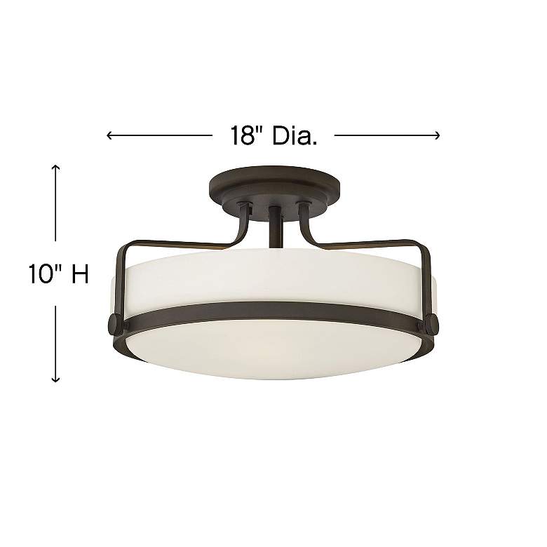 Image 6 Hinkley Harper 18" Wide Oil-Rubbed Bronze Ceiling Light more views