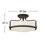 6_Hinkley Harper 18" Wide Oil-Rubbed Bronze Ceiling Light more views