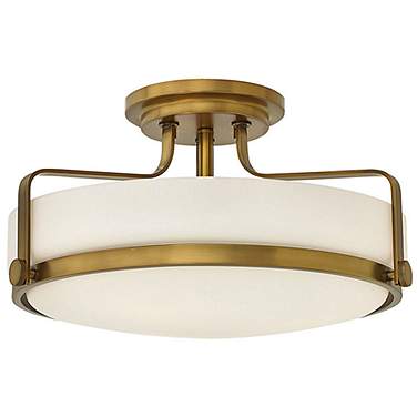 Hinkley Harper 18" Wide Heritage Brass Ceiling Light