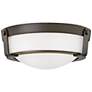 Thumbnail2 of Hinkley Hathaway 13" Wide Olde Bronze Etched Ceiling Light