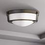 Thumbnail1 of Hinkley Hathaway 13" Wide Olde Bronze Etched Ceiling Light
