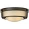 Hinkley Hathaway 13"W Olde Bronze Amber Ceiling Light