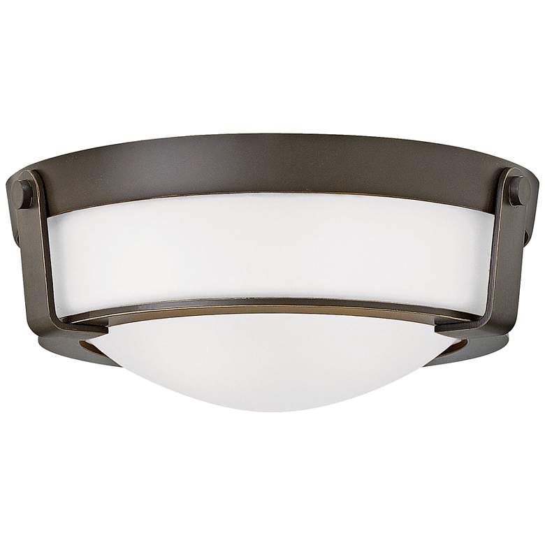 Image 2 Hinkley Hathaway 13"W Olde Bronze Etched Ceiling Light
