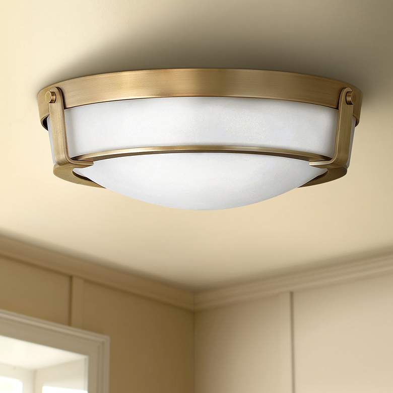 Hinkley Hathaway 16&quot; Wide Heritage Brass Ceiling Light