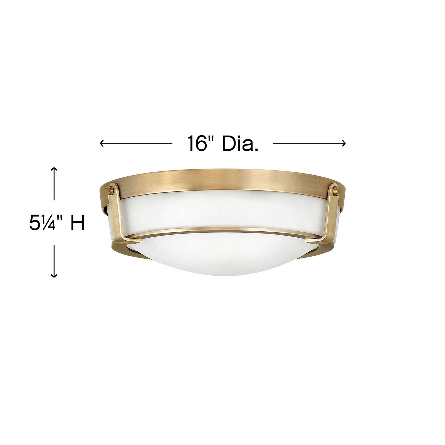 Hinkley Hathaway 16" Wide Heritage Brass Ceiling Light