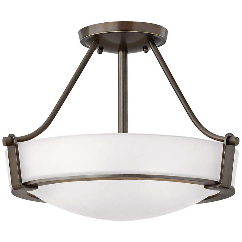 Image 2 Hinkley Hathaway 16"W Olde Bronze Etched Ceiling Light
