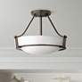 Hinkley Hathaway 16"W Olde Bronze Etched Ceiling Light