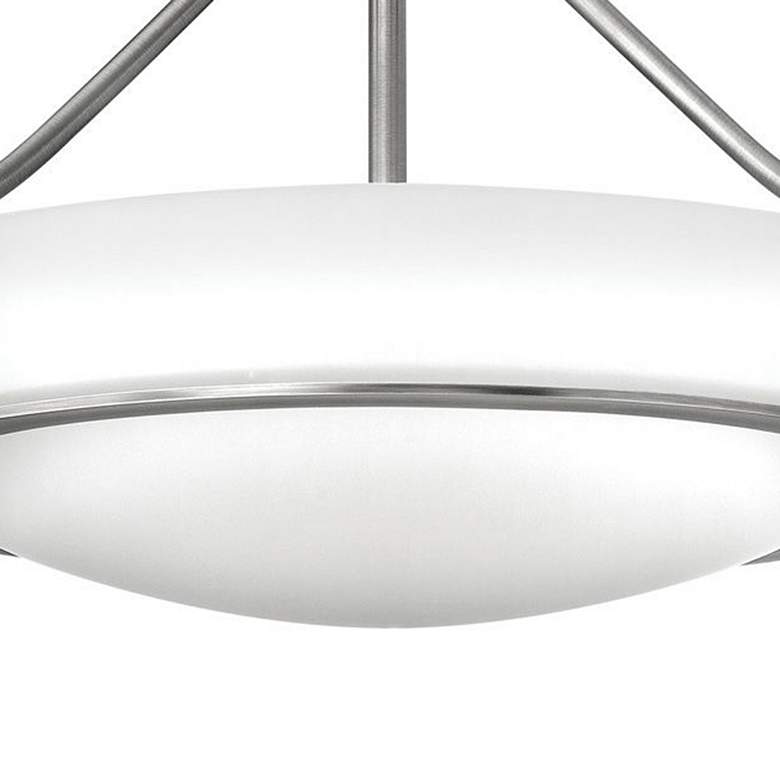 Image 2 Hinkley Hathaway 20 3/4" Wide Glass Bowl Antique Nickel Ceiling Light more views