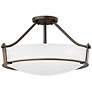 Hinkley Hathaway 20 3/4" Wide Olde Bronze Etched Ceiling Light
