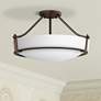 1_Hinkley Hathaway 20 3/4" Wide Olde Bronze Etched Ceiling Light