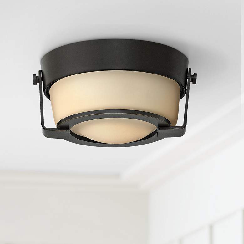 Image 1 Hinkley Hathaway 7" Wide LED Amber Glass Ceiling Light