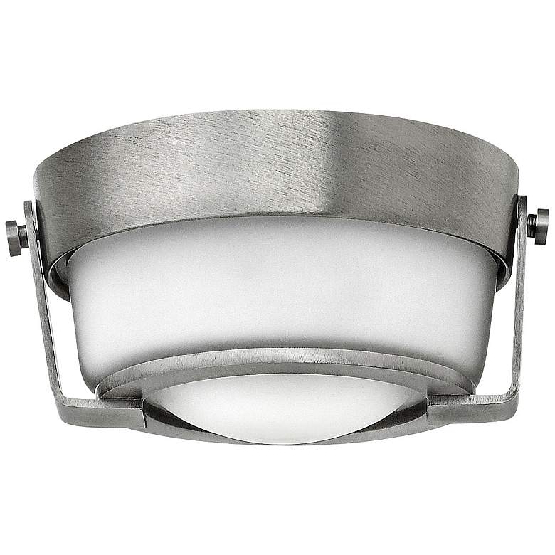 Image 1 Hinkley Hathaway 7 inch Wide LED Antique Nickel Ceiling Light