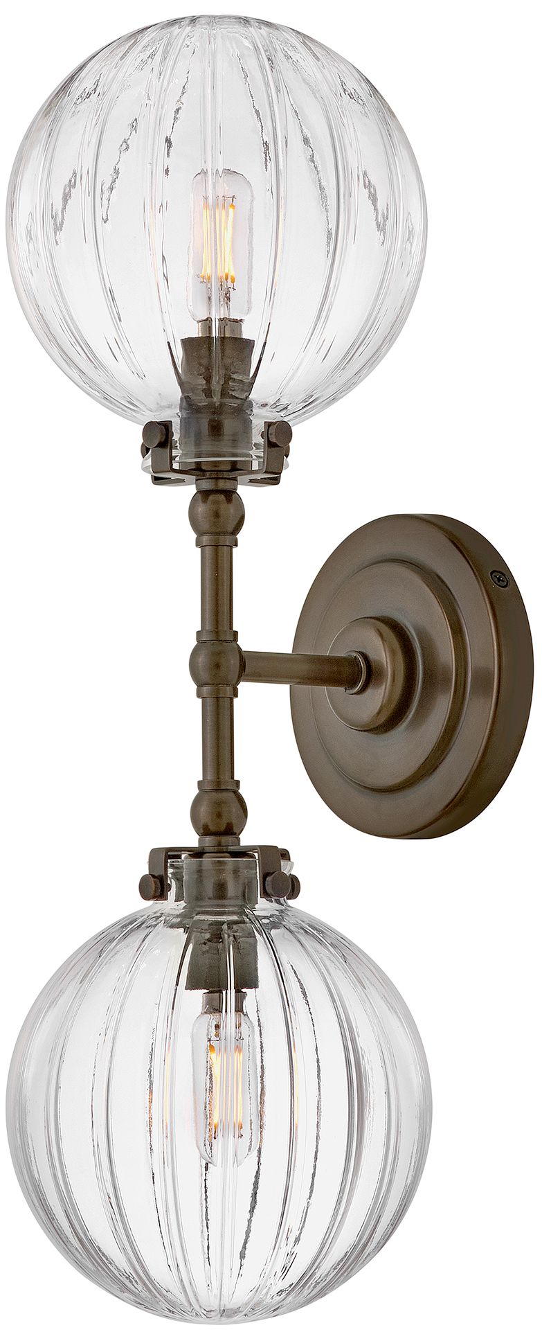Hinkley Helene Medium Two Light Sconce 19.5" Heritage Bronze