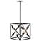 Hinkley Hewitt 15 1/4" Wide Satin Black 4-Light Pendant