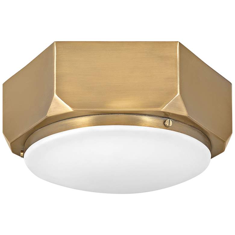 Image 1 Hinkley Hex 13" Wide Warm Brass Ceiling Light