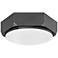 Hinkley Hex 16" Wide Brushed Graphite Ceiling Light