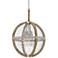Hinkley Heywood 19" Wide Weathered Zinc 3-Light Orb Pendant